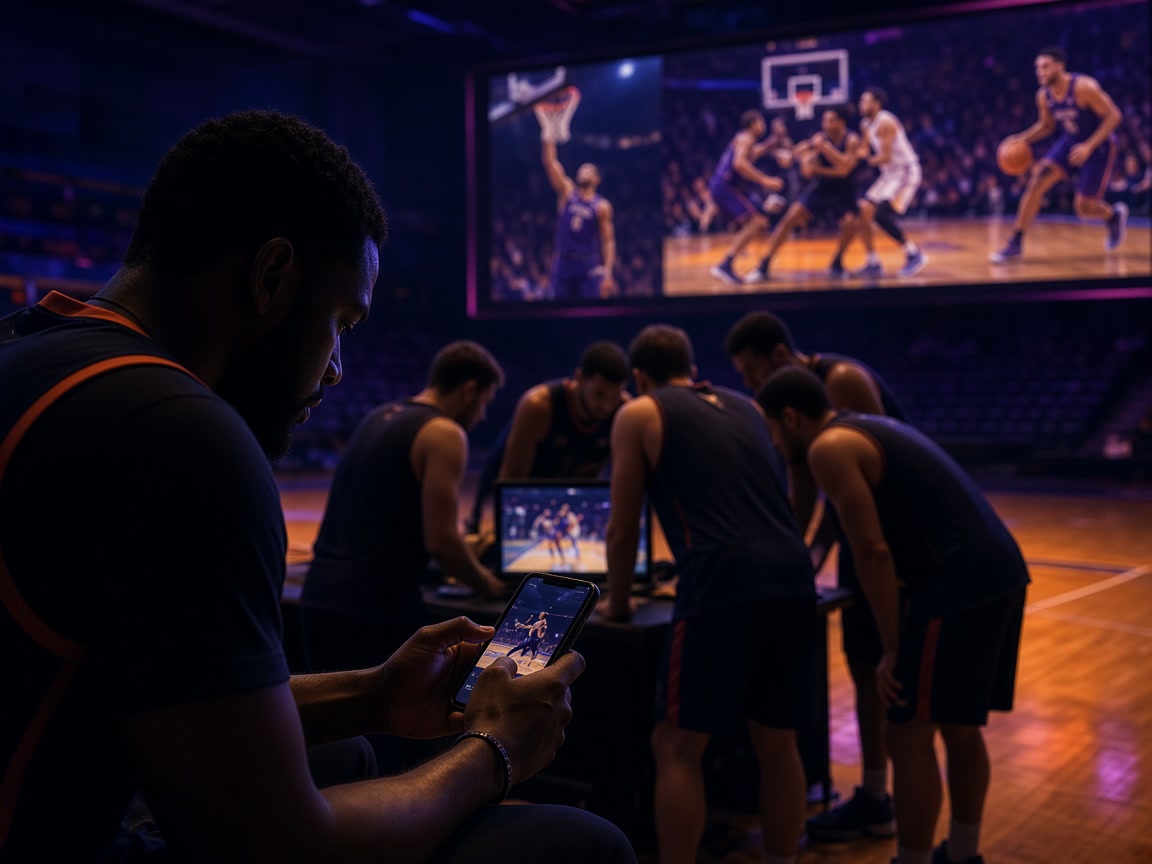 Basketball highlights organized for an individual player, the team, and the complete game